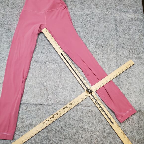 Lululemon Leggings Womens 2 Align II 25" Moss Rose Pink Yoga Run Soft Gym‎ - Picture 4 of 8